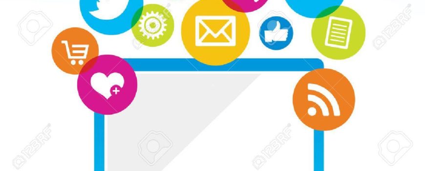 37695790-partage-en-ligne-ordinateur-avec-icônes-des-médias